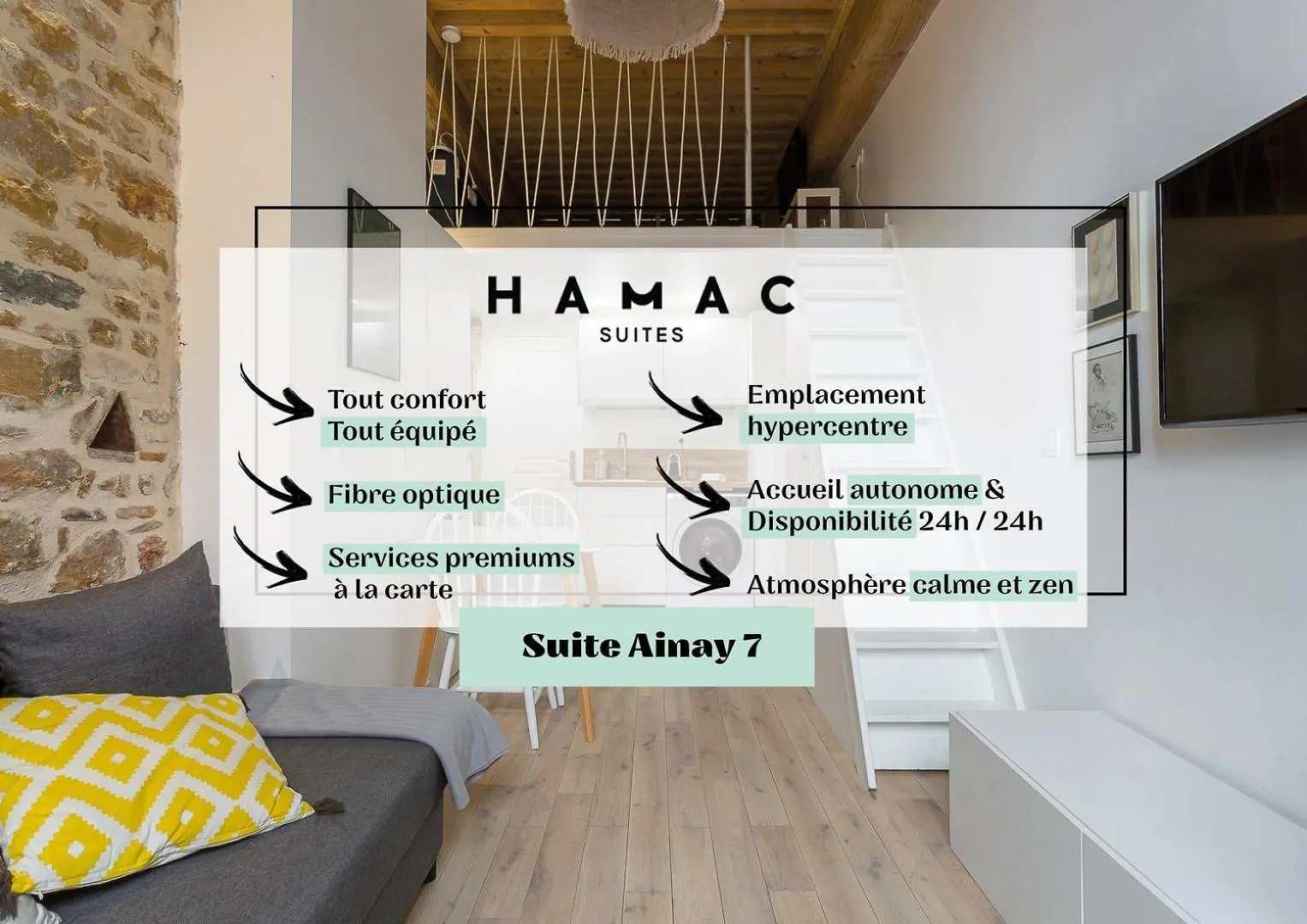 Hamac Suites - Studio Ainay 4 - Hyper Centre Lyon France